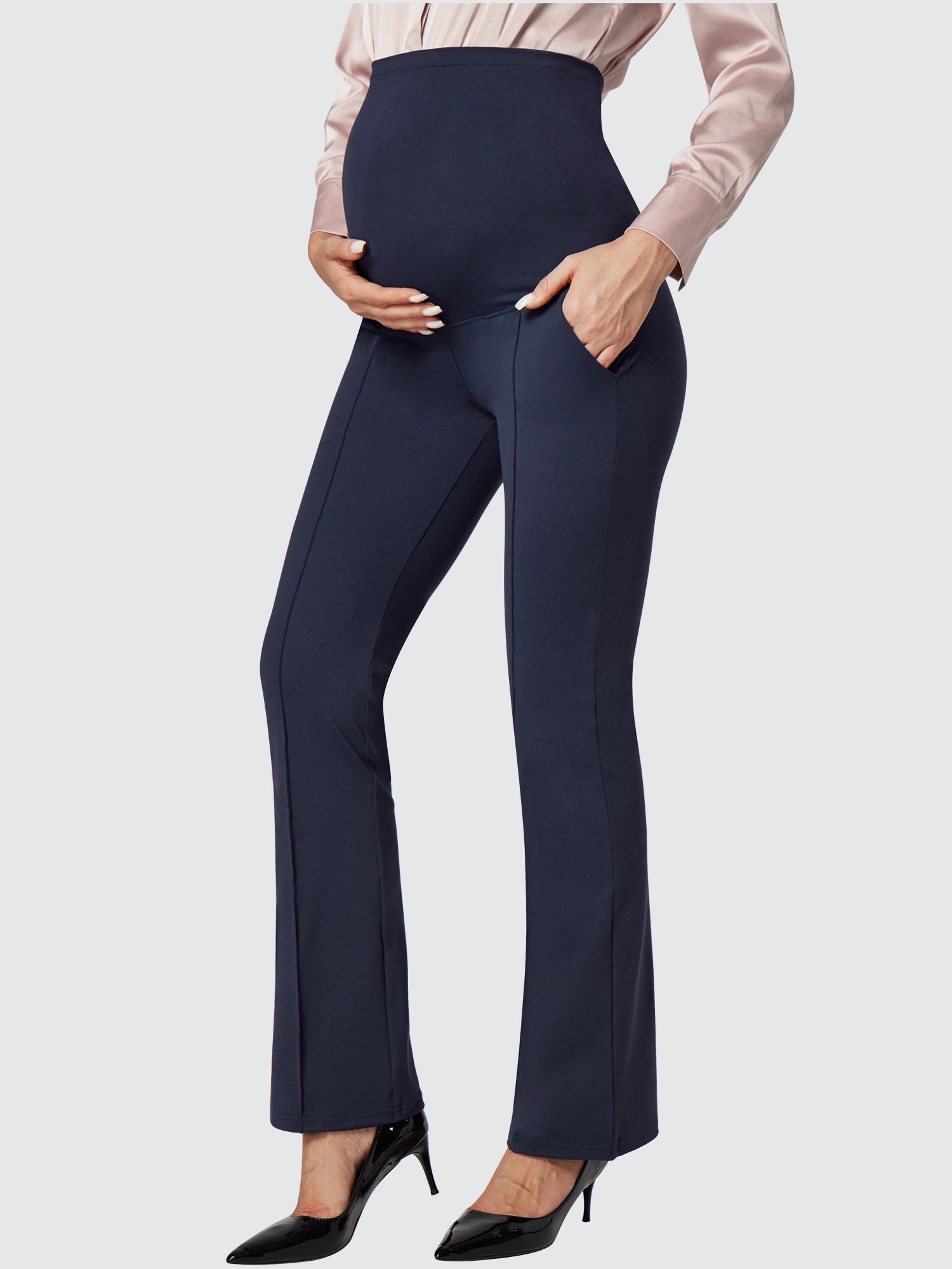 Online Specials FashionableIUGA Bootcut Maternity Pants for Work with Pockets