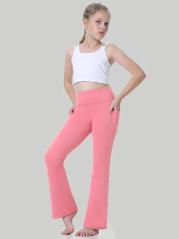 Incredible Offers New stylesIUGA Girls' High Waist Flared Yoga Pants With Pocket