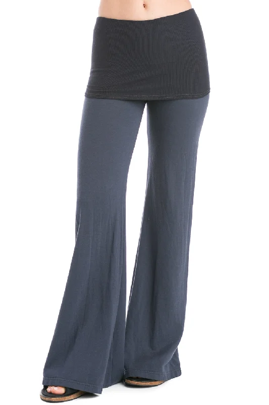 Long Ribbed Rolldown Lightweight Fleece Sweatpant