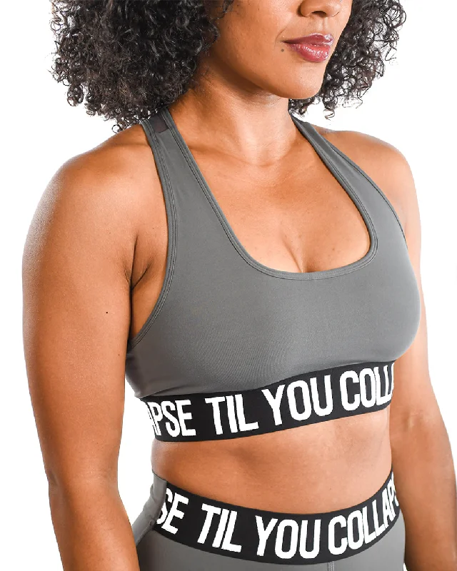 Mesh Branded Sports Bra