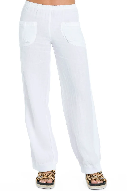 Pocket Front Fatigue Linen Pant