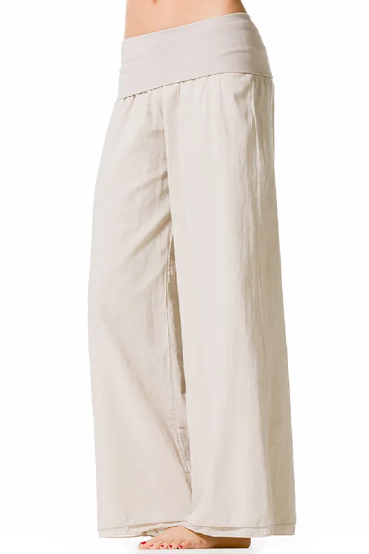 Rolldown Double Layer Voile Pant