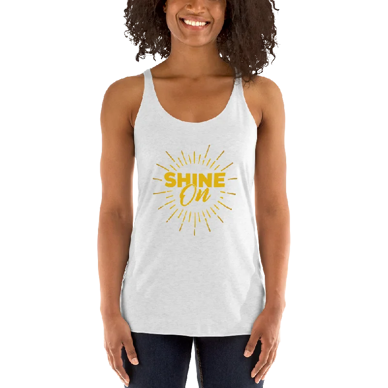 Shine On Women's Racerback Tank Top