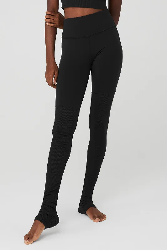 Airbrush High-Waist Highlight Goddess Legging - Black