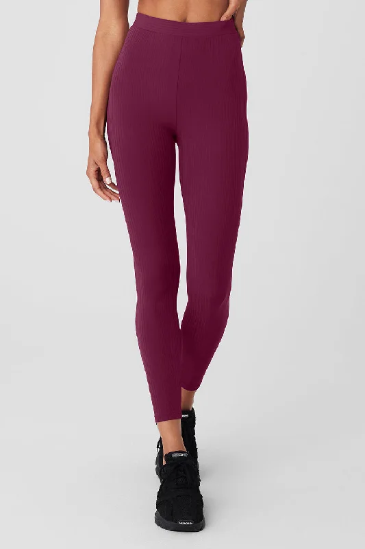 Final Clearance FashionHigh-Waist 7/8 Run It Back Legging - Wild Berry
