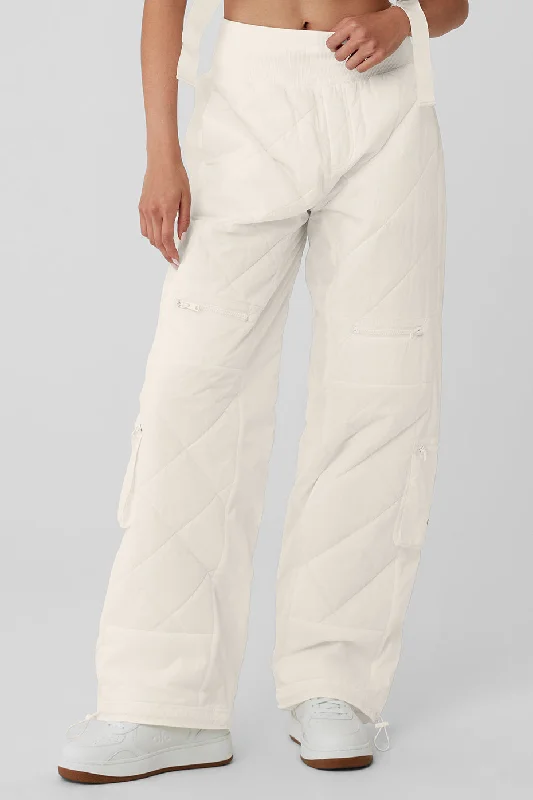 Best Bargains Big discountsHigh-Waist Snowrider Puffer Pant - Ivory