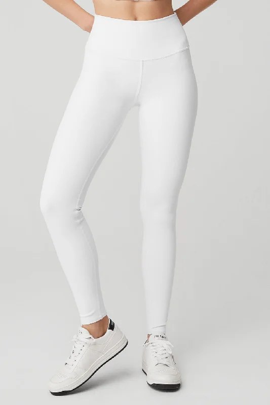 High-Waist Airbrush Legging - White