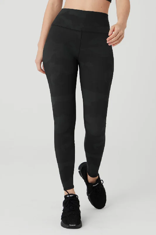 Daily Deals Seasonal picksHigh-Waist Camo Vapor Legging - Black Camouflage