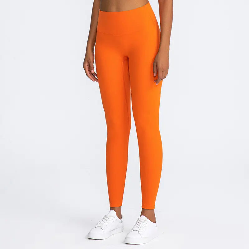 Orange yoga leggings